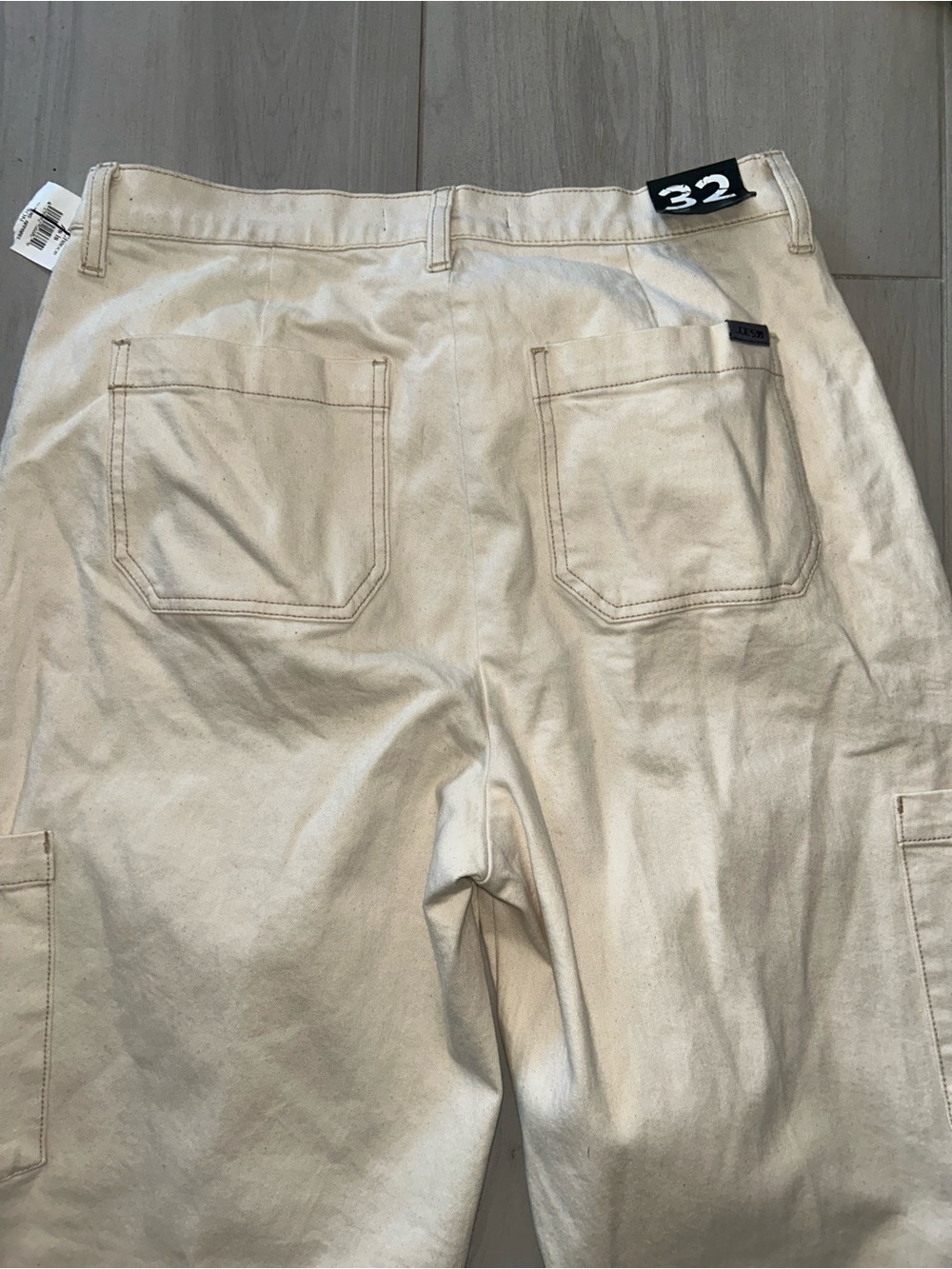 NEW Joe's Jeans Women’s Wide Leg Cargo Pants Ecru Size 32 - Picture 7 of 11